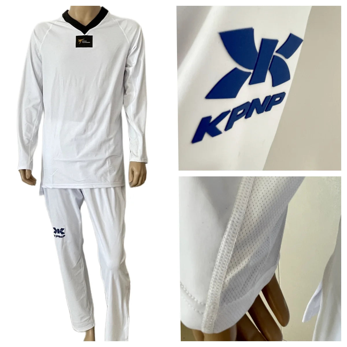 WT Approved KPNP Taekwondo Uniform Tight Elastic Competition Suit Highly Quality Big Mesh Breathable Comfortable For Kids Adult