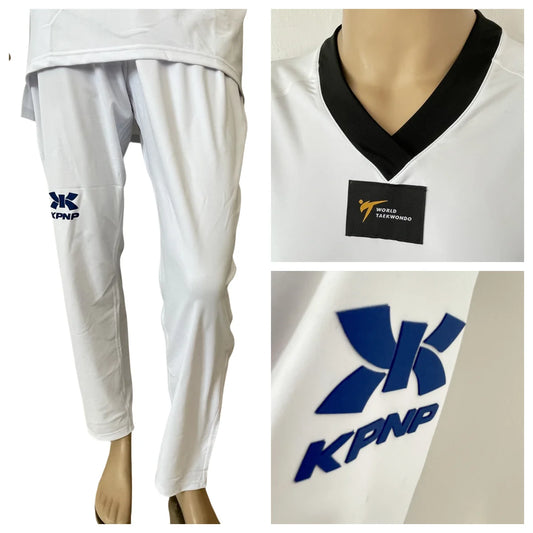 WT Approved KPNP Taekwondo Uniform Tight Elastic Competition Suit Highly Quality Big Mesh Breathable Comfortable For Kids Adult